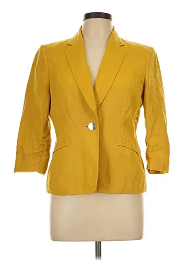 Pre-owned Kasper Blazer Jacket In Yellow
