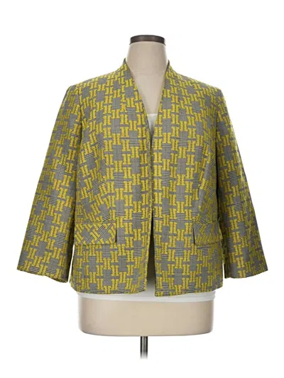 Pre-owned Kasper Blazer Jacket In Yellow