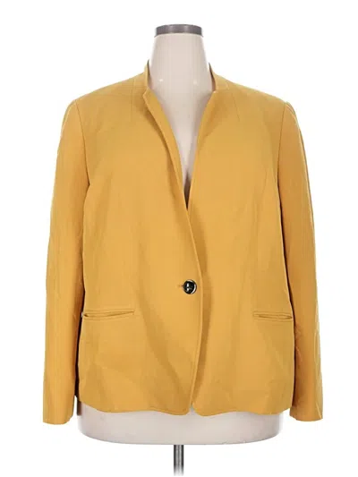 Pre-owned Kasper Blazer Jacket In Yellow