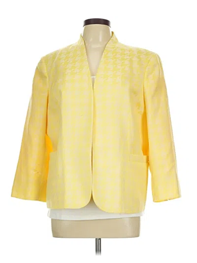 Pre-owned Kasper Blazer Jacket In Yellow
