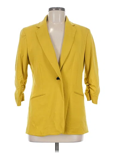 Pre-owned Kasper Blazer Jacket In Yellow