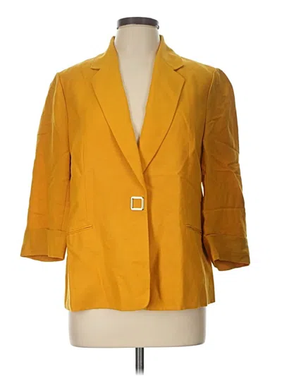 Pre-owned Kasper Blazer Jacket In Yellow