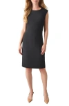 Kasper Sleeveless Stretch Sheath Dress In Black