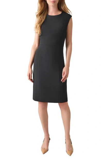 KASPER KASPER WAISTBAND SEAM DETAILING SHEATH DRESS