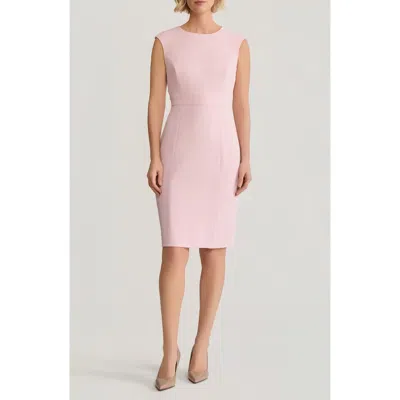 Kasper Cap Sleeve Sheath Dress In Pink