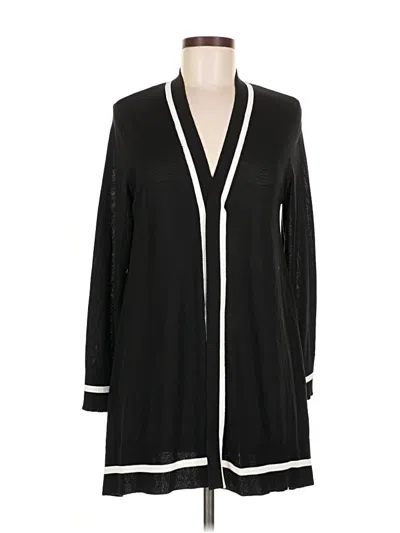 Pre-owned Kasper Cardigan Sweater In Black