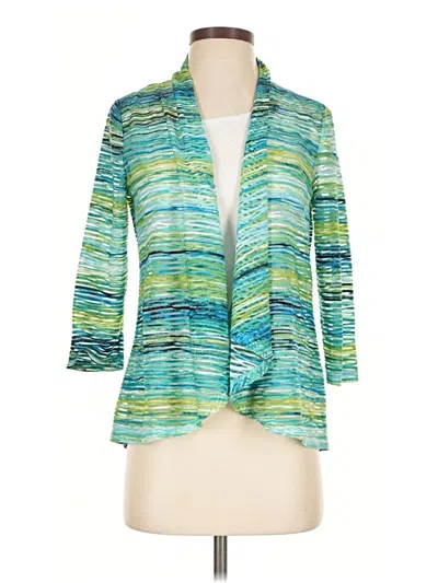 Pre-owned Kasper Cardigan Sweater In Blue