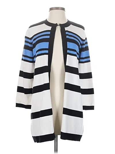 Pre-owned Kasper Cardigan Sweater In Blue