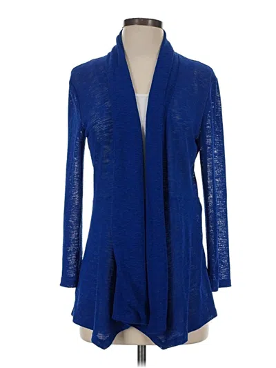 Pre-owned Kasper Cardigan Sweater In Blue