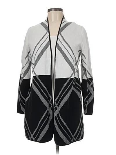 Pre-owned Kasper Cardigan Sweater In Gray