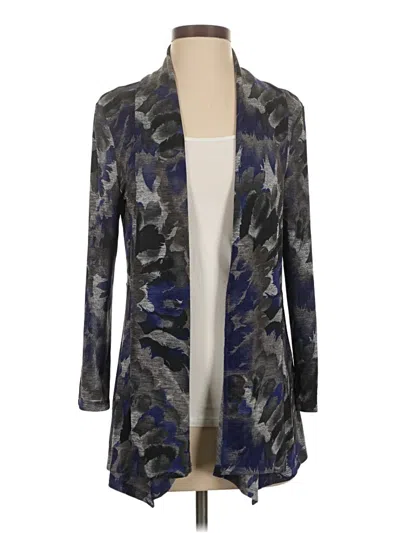 Pre-owned Kasper Cardigan Sweater In Gray