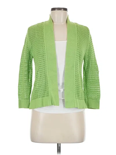 Pre-owned Kasper Cardigan Sweater In Green
