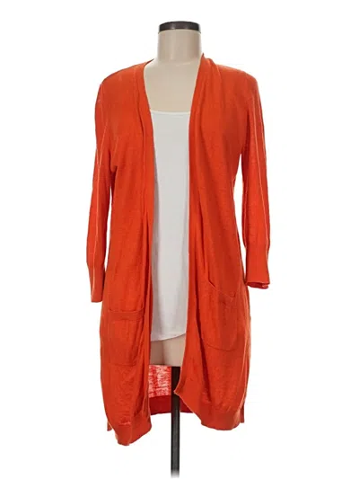 Pre-owned Kasper Cardigan Sweater In Orange