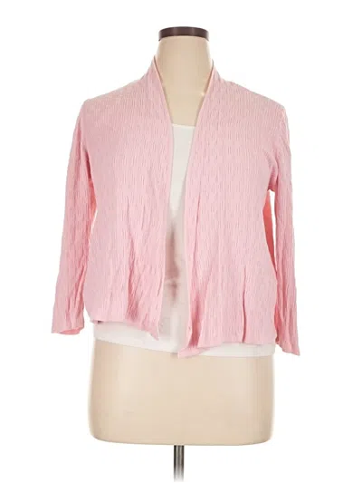 Pre-owned Kasper Cardigan Sweater In Pink