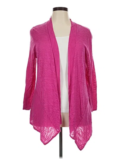 Pre-owned Kasper Cardigan Sweater In Pink