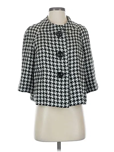 Pre-owned Kasper Cardigan Sweater In Silver