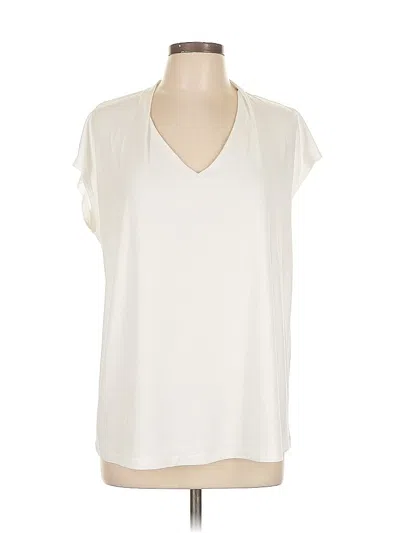 Pre-owned Kasper Cardigan Sweater In White