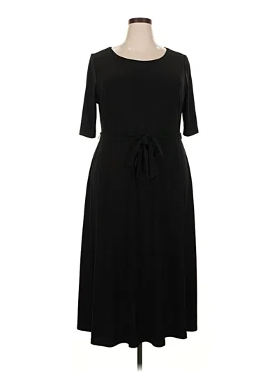 Pre-owned Kasper Casual Dress In Black