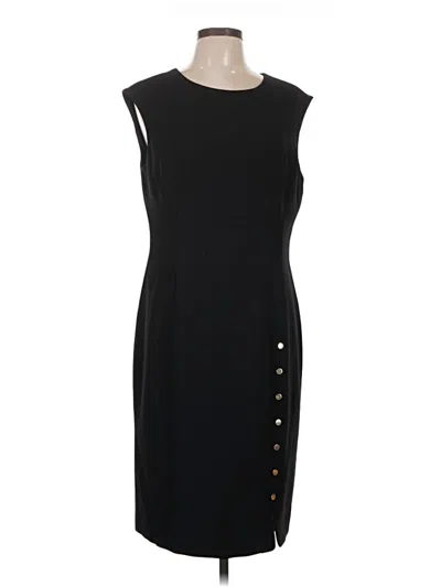 Pre-owned Kasper Casual Dress In Black