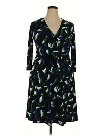 Pre-owned Kasper Casual Dress In Black