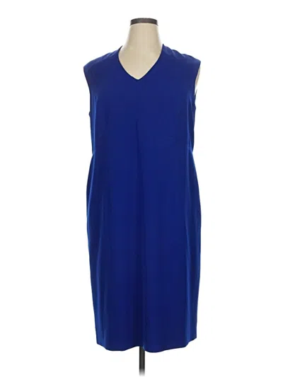 Pre-owned Kasper Casual Dress In Blue