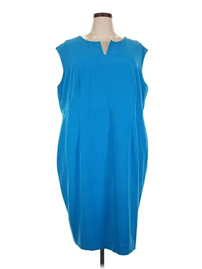 Pre-owned Kasper Casual Dress In Blue