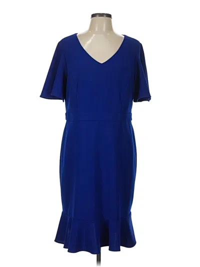 Pre-owned Kasper Casual Dress In Blue