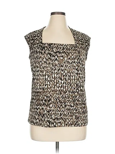 Pre-owned Kasper Casual Dress In Brown
