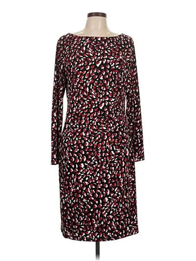 Pre-owned Kasper Casual Dress In Burgundy