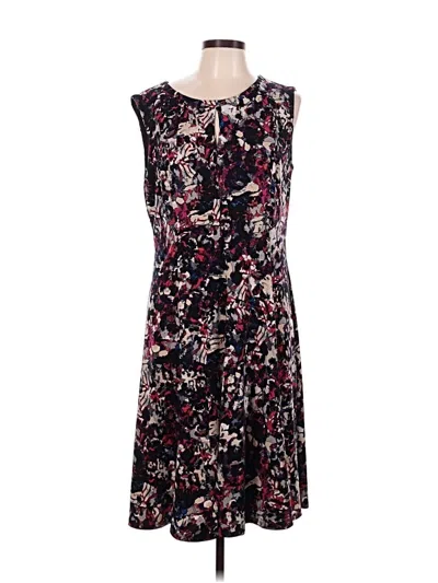 Pre-owned Kasper Casual Dress In Burgundy