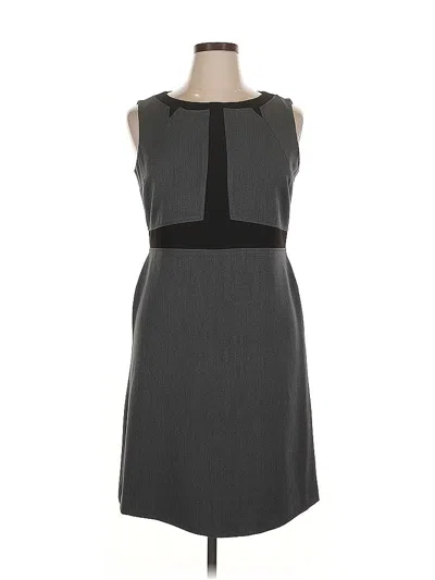 Pre-owned Kasper Casual Dress In Gray