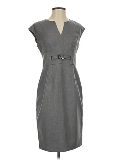 Pre-owned Kasper Casual Dress In Gray