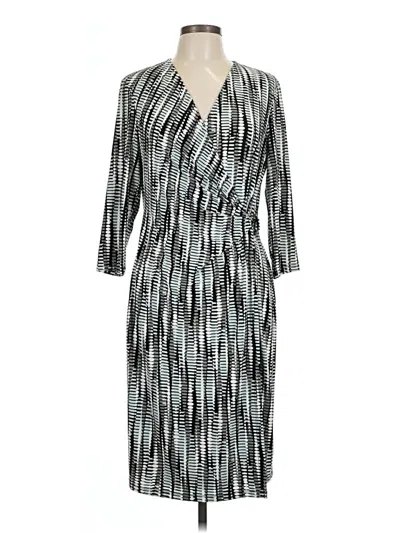 Pre-owned Kasper Casual Dress In Gray