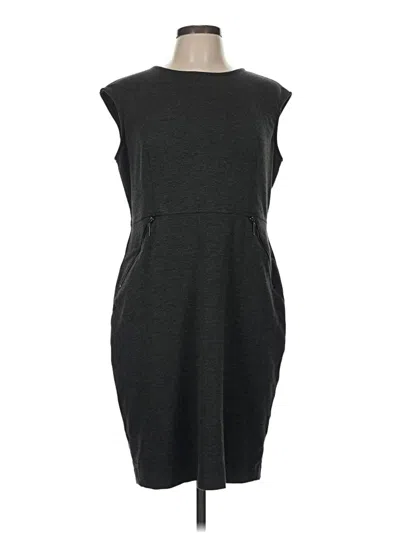 Pre-owned Kasper Casual Dress In Gray