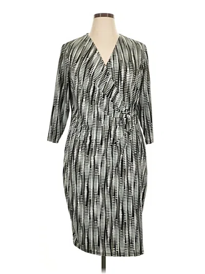 Pre-owned Kasper Casual Dress In Gray