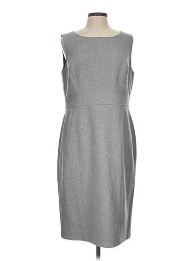 Pre-owned Kasper Casual Dress In Gray