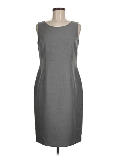 Pre-owned Kasper Casual Dress In Gray