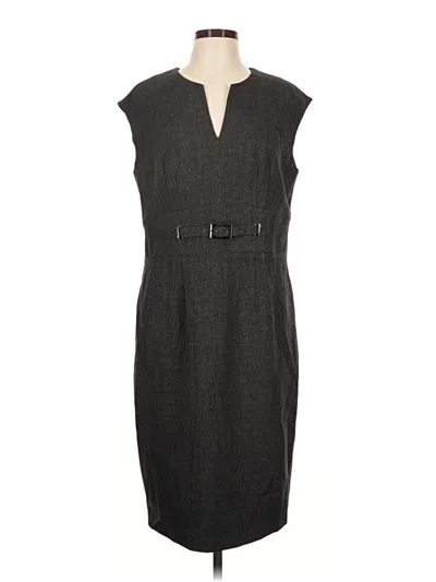 Pre-owned Kasper Casual Dress In Gray