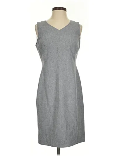 Pre-owned Kasper Casual Dress In Gray