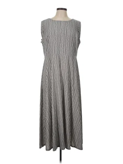 Pre-owned Kasper Casual Dress In Gray