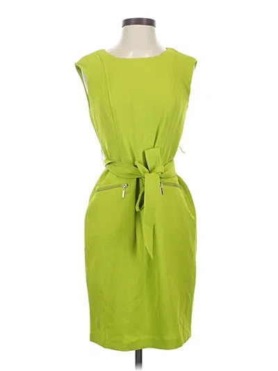 Pre-owned Kasper Casual Dress In Green