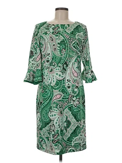 Pre-owned Kasper Casual Dress In Green