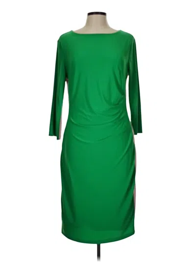 Pre-owned Kasper Casual Dress In Green