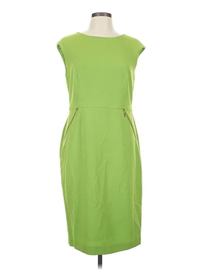Pre-owned Kasper Casual Dress In Green