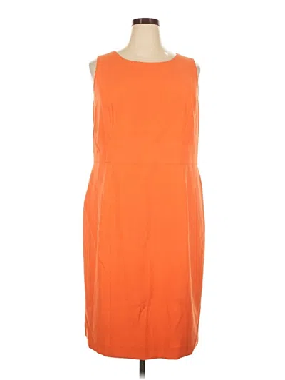 Pre-owned Kasper Casual Dress In Orange