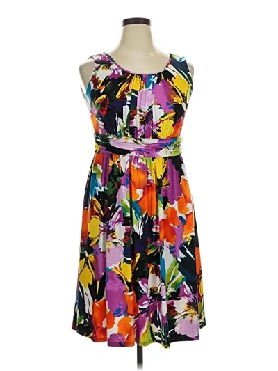 Pre-owned Kasper Casual Dress In Purple