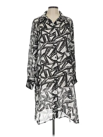 Pre-owned Kasper Casual Dress In Silver