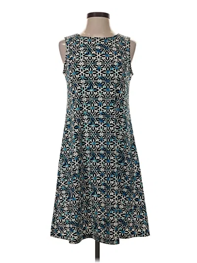 Pre-owned Kasper Casual Dress In Teal