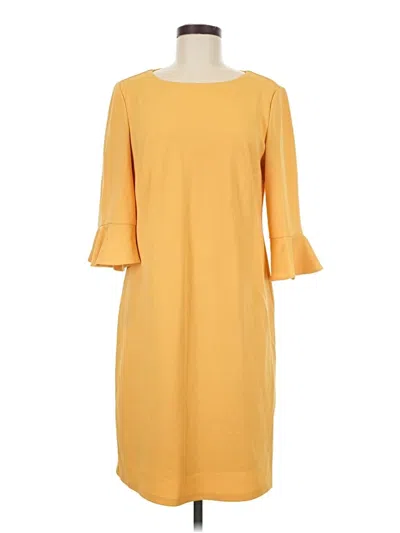 Pre-owned Kasper Casual Dress In Yellow