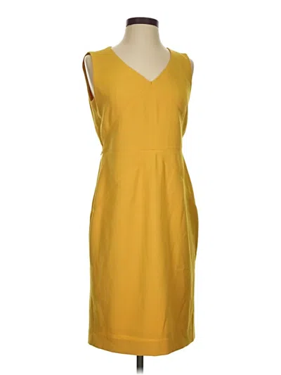 Pre-owned Kasper Casual Dress In Yellow